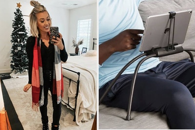scarf and tablet holder 