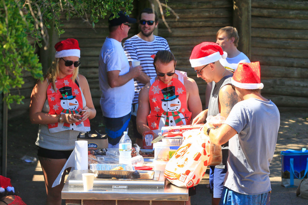 A Christmas barbeque in Australia
