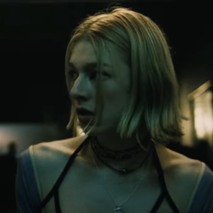 Hunter in a scene looking off-camera