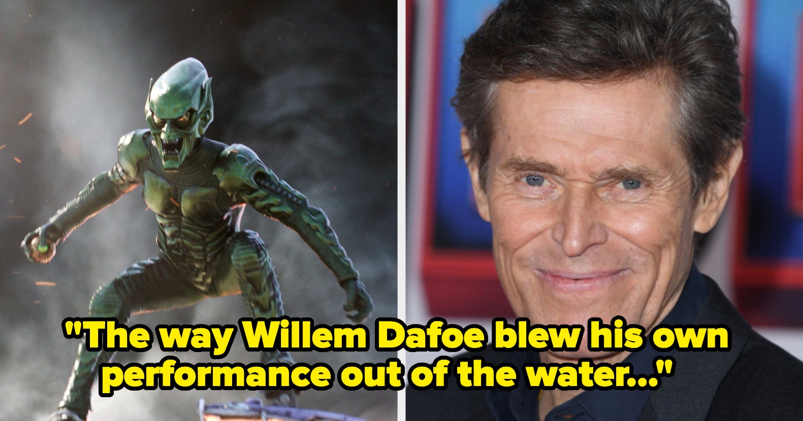 19 Tweets About Willem Dafoe Being Absolutely Incredible As The Green Goblin In “Spider-Man: No Way Home”
