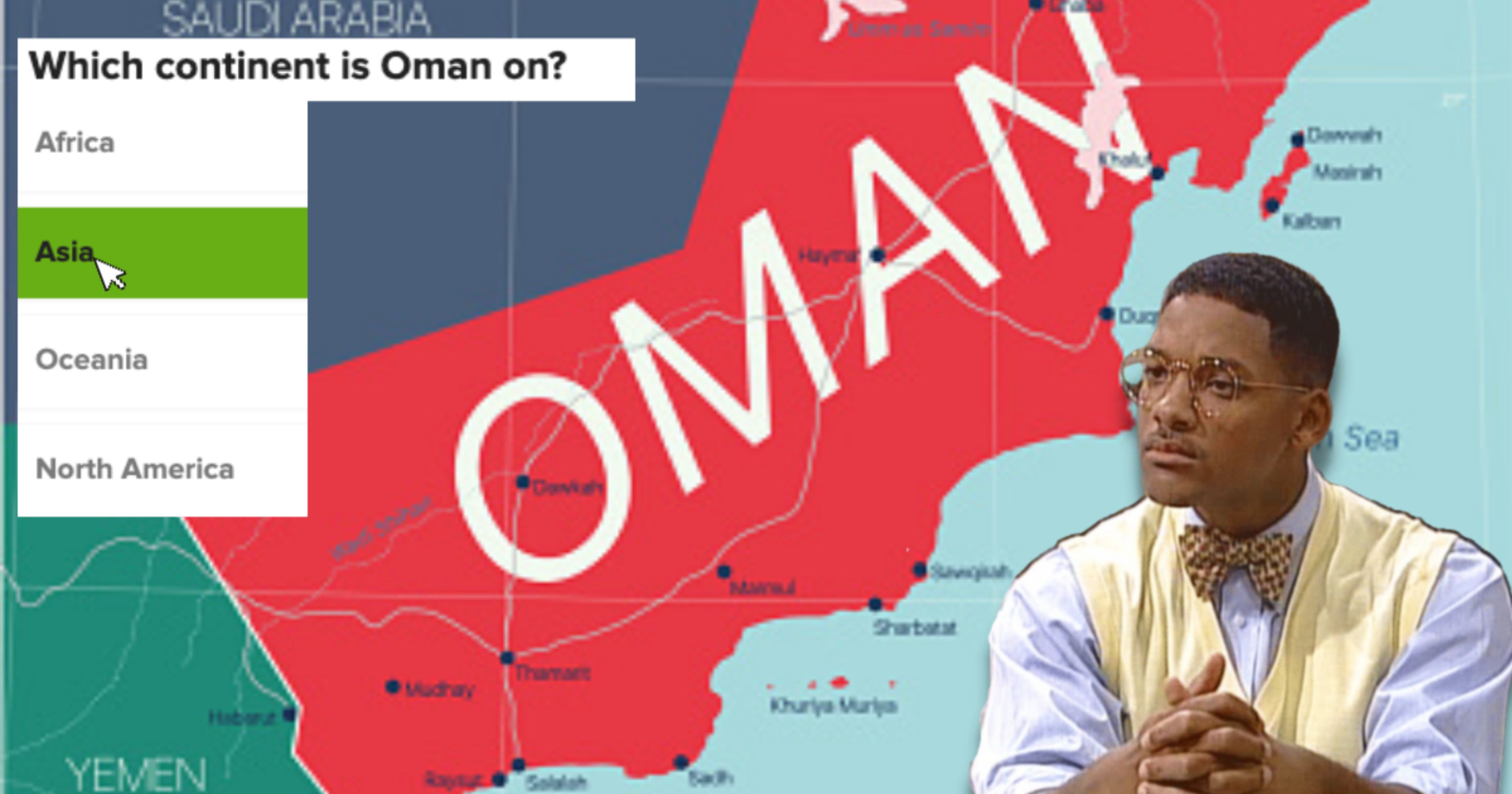 Geography Quiz: Match The Country To Their Continent