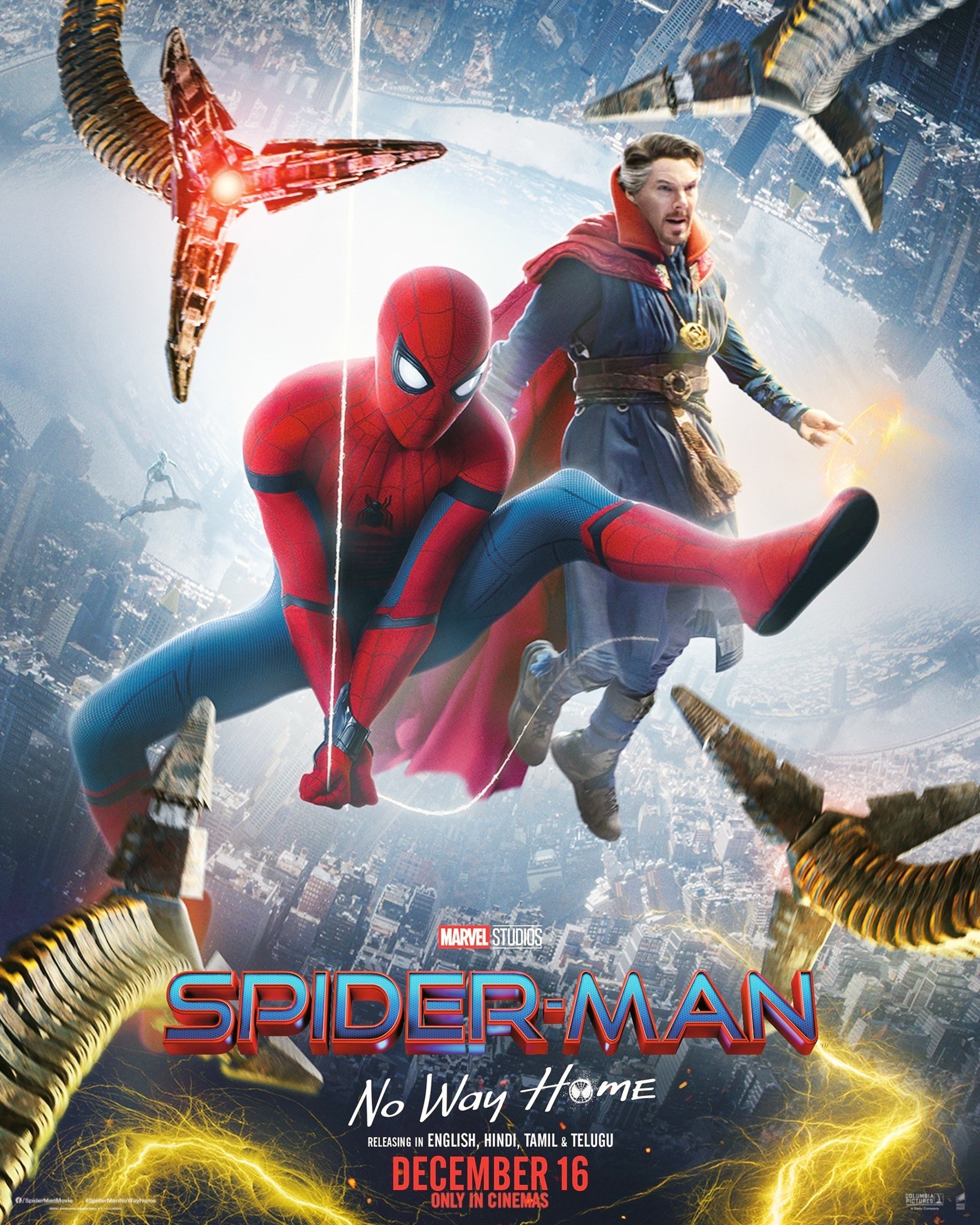 Dr. Strange and Spider-Man on the poster