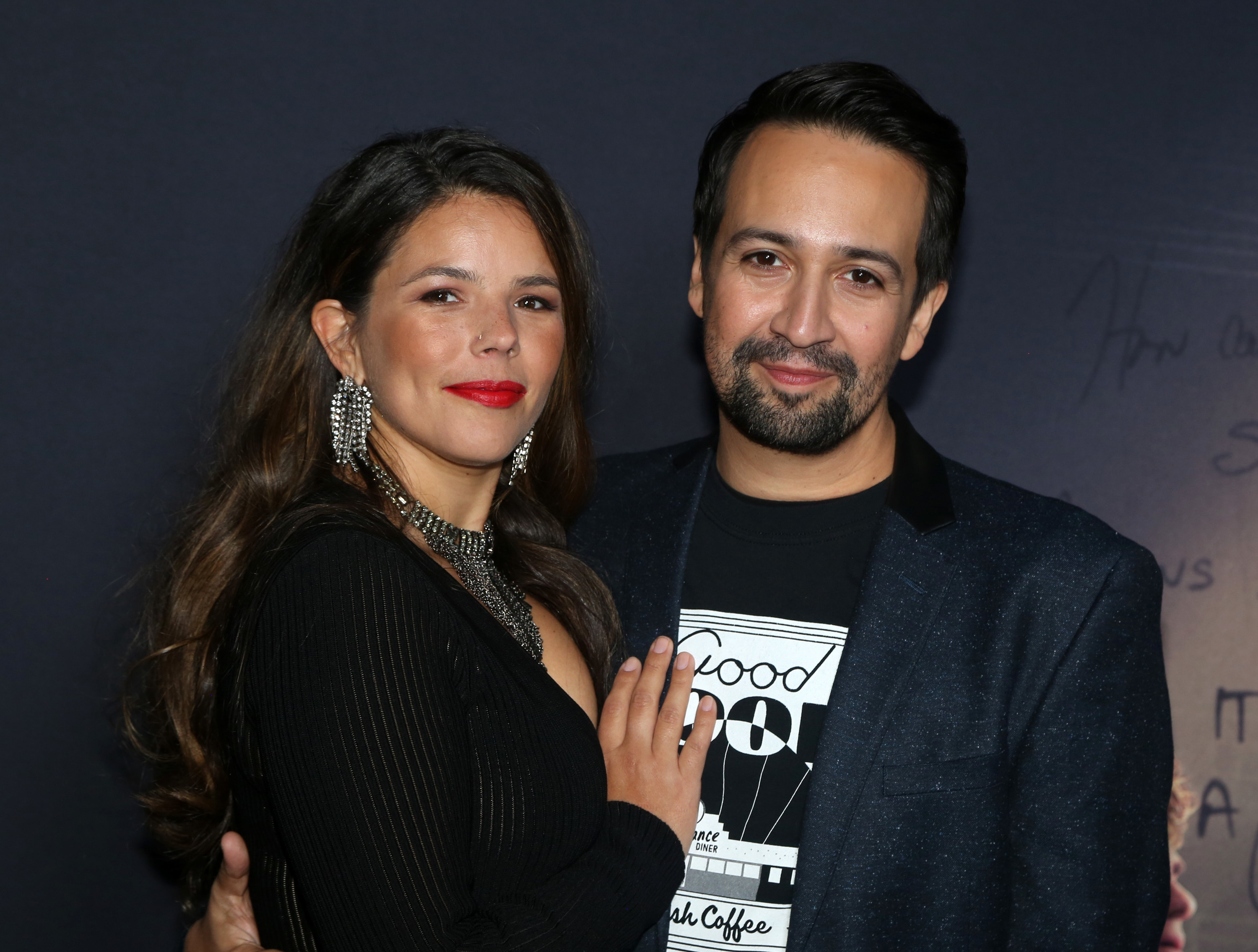 Lin-Manuel Miranda and Vanessa Nadal at the premiere of &quot;Tick, Tick...Boom!&quot; in New York City