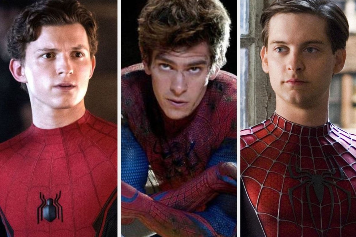 Tom Holland、Andrew Garfield和Tobey Maguire