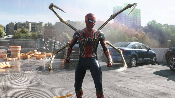 Spider-Man in his Iron Spider Armor in Spider-Man: No Way Home
