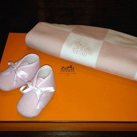 Baby shoes from Hermes