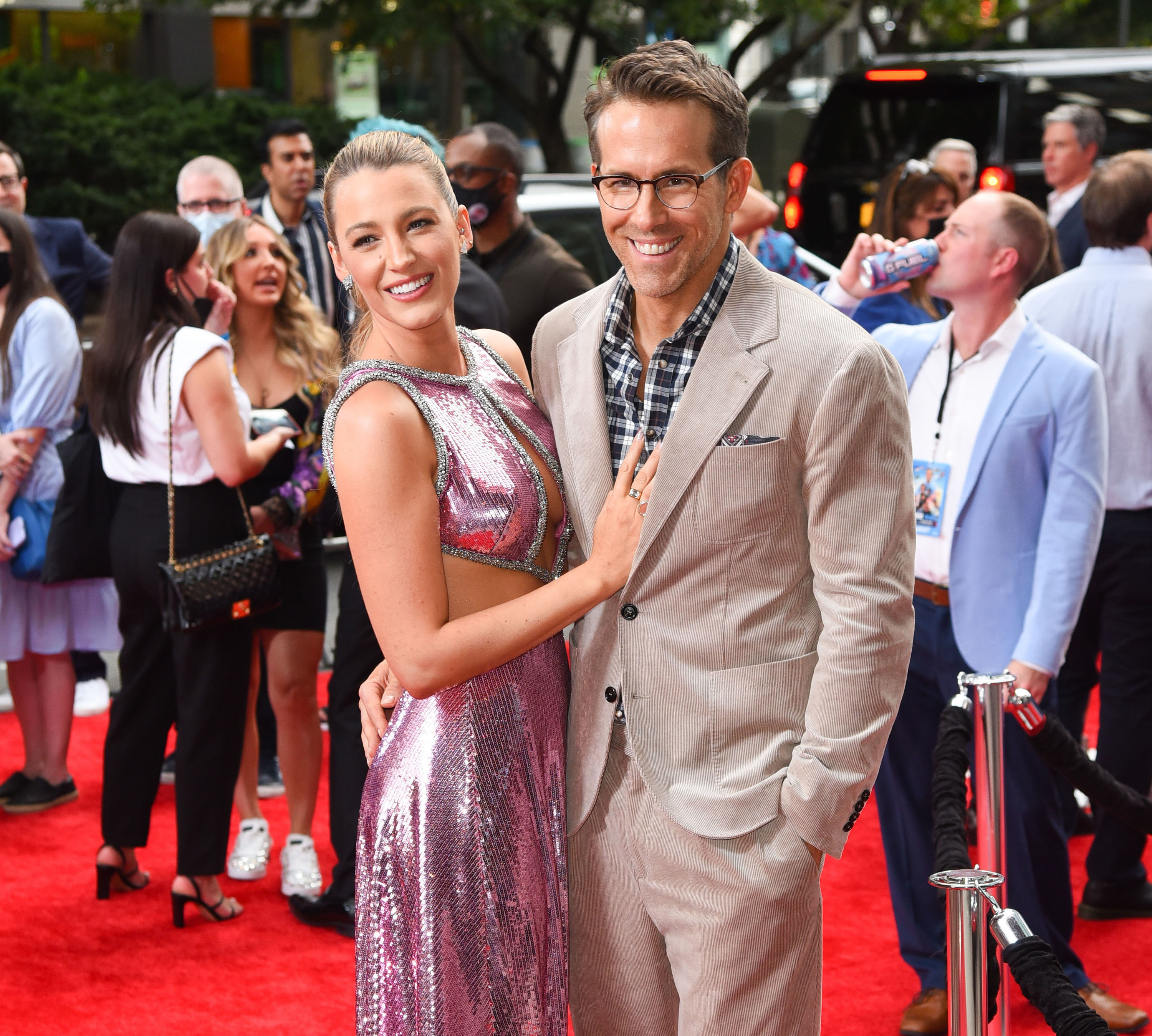 Blake Lively and Ryan Reynolds attend the New York City premiere of &quot;Free Guy&quot; on August 3, 2021