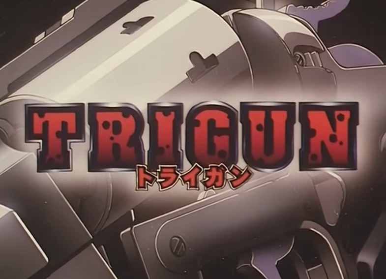 Trigun title from the opening intro