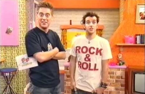 dick and dom standing in the bungalow