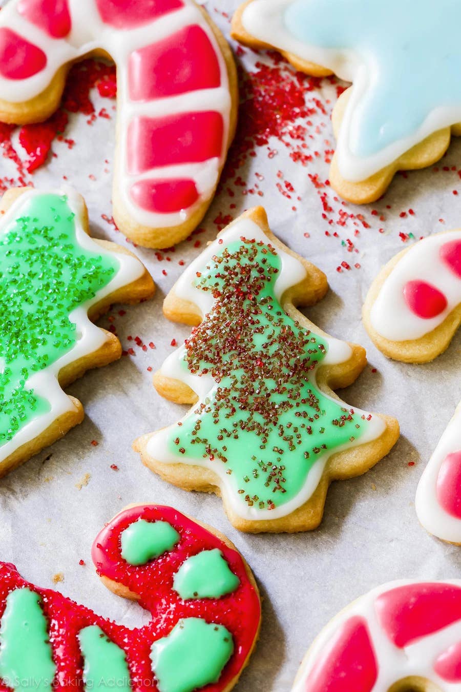 Christmas Sugar Cookies Recipe with Easy Icing - Sally's Baking Addiction