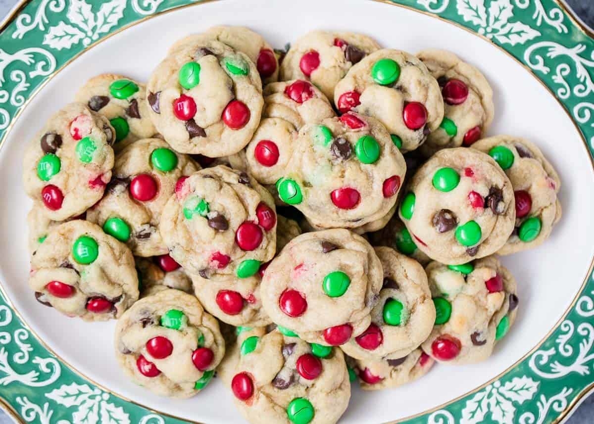 M&amp;amp;M Christmas Cookies