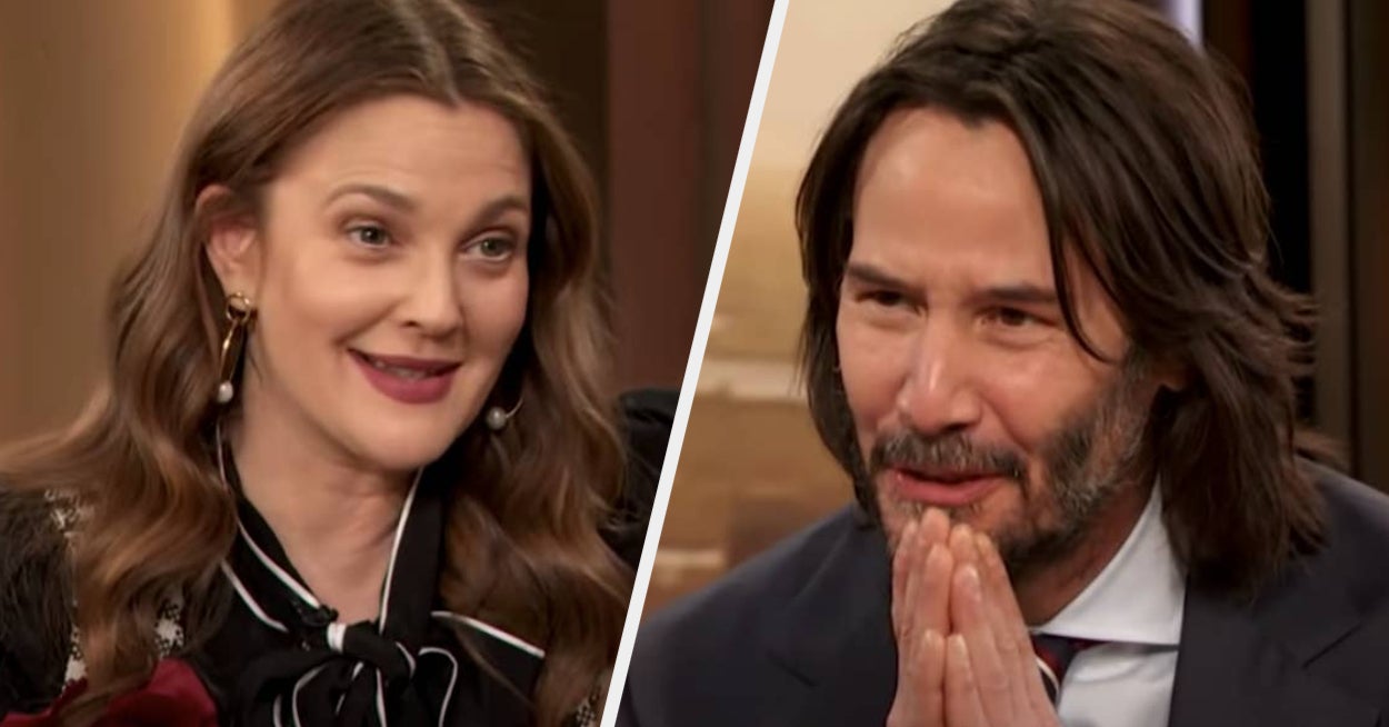 Drew Barrymore Reminded Keanu Reeves He Once Picked Her Up On His Motorcycle And Drove At "Warp Speed" While She Was A Teenager