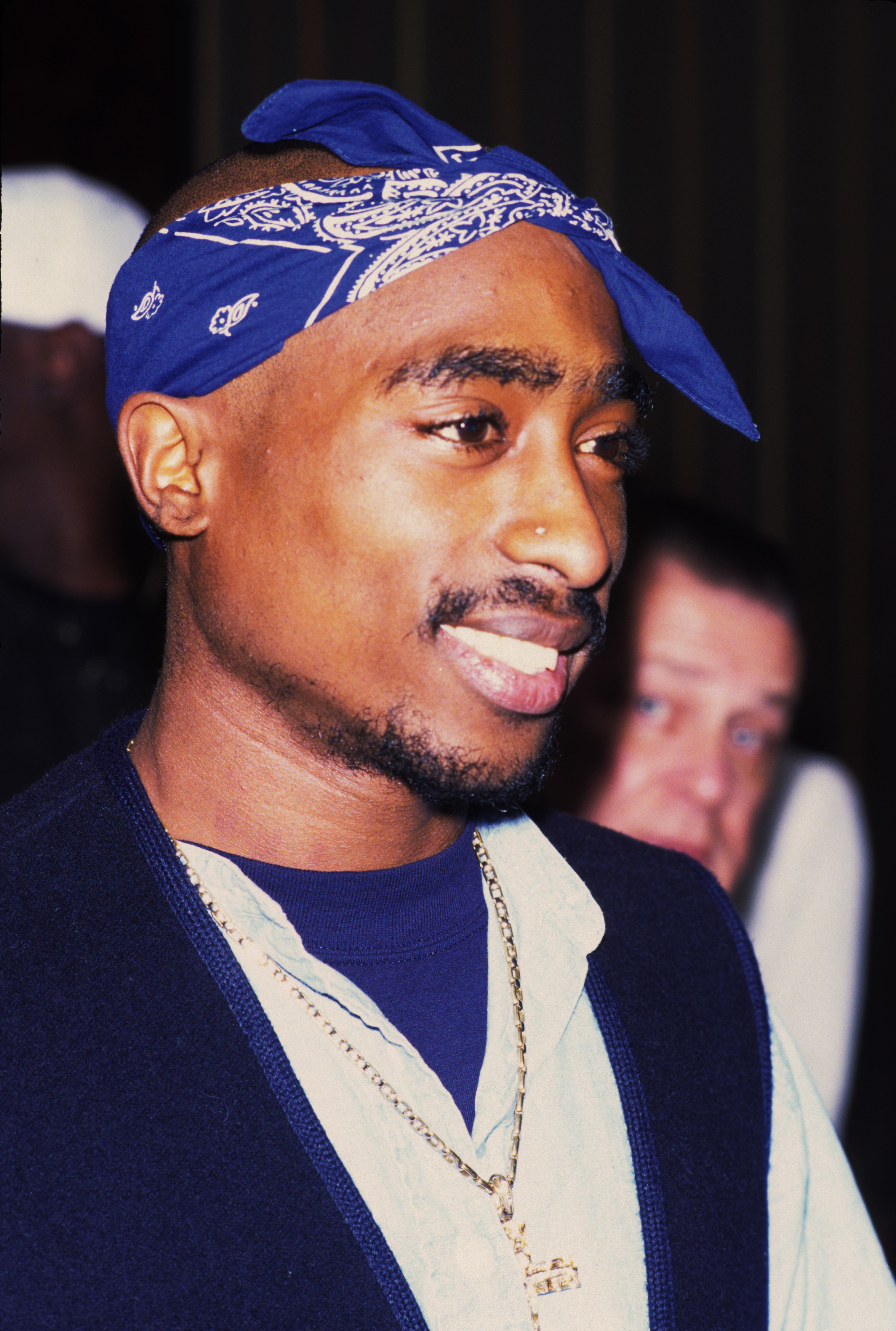 Tupac Shakur at a 1996 movie premiere in New York