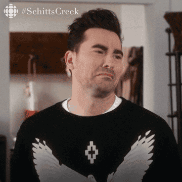 David Rose shaking his head and saying no on &quot;Schitt&#x27;s Creek&quot;