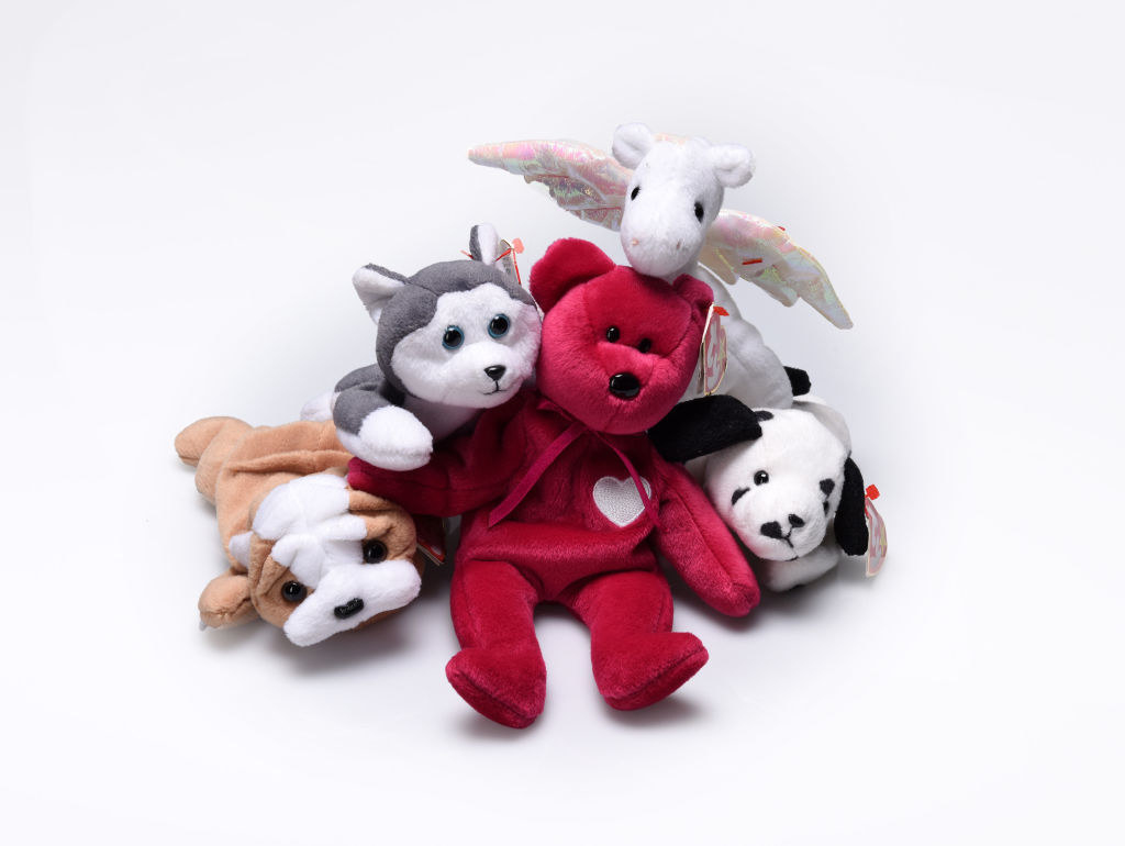 A group of Beanie Babies