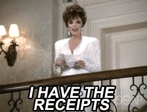 Joan Collins revealing receipts on &quot;Dynasty&quot;