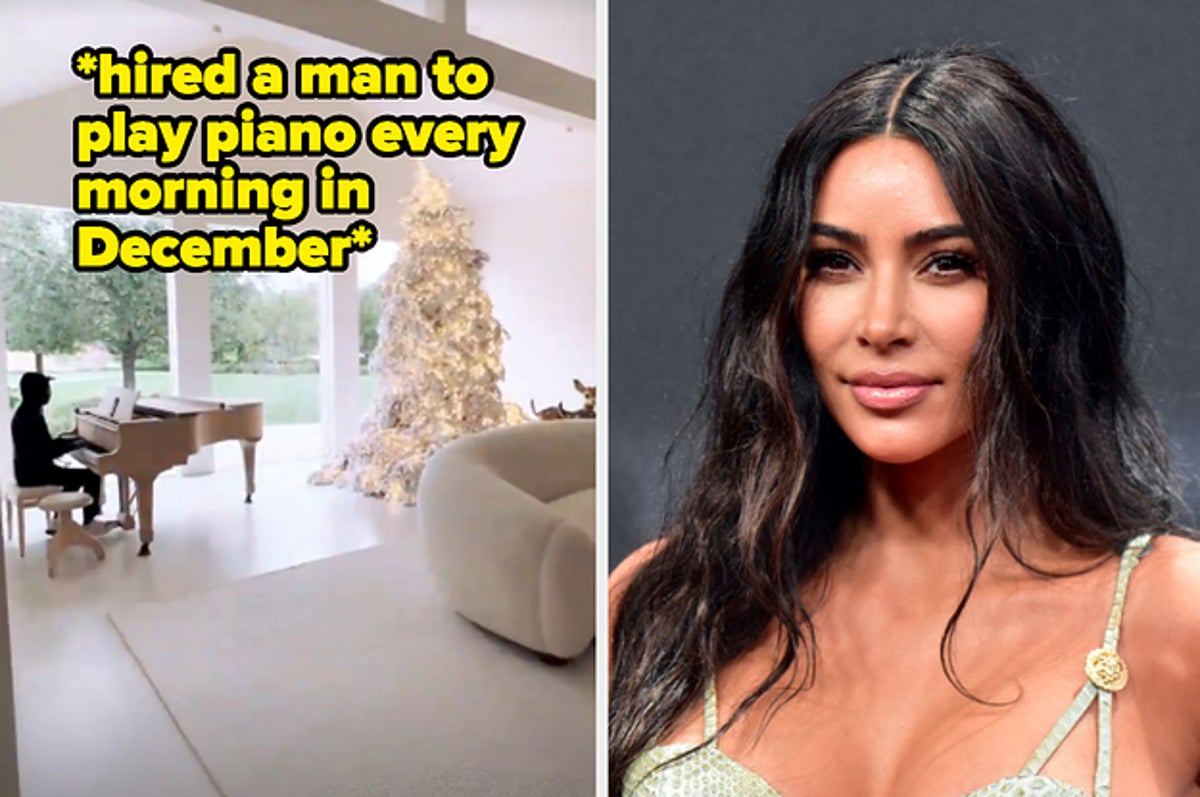 In 2022 Kardashian Christmas Photo Whose Head Is Behind Penelope Shoutout To Penelope Disick And North West's Tiktoks For Showing Us Behind-The-Scenes  Photos Of The Kardashians' Christmas Decorations