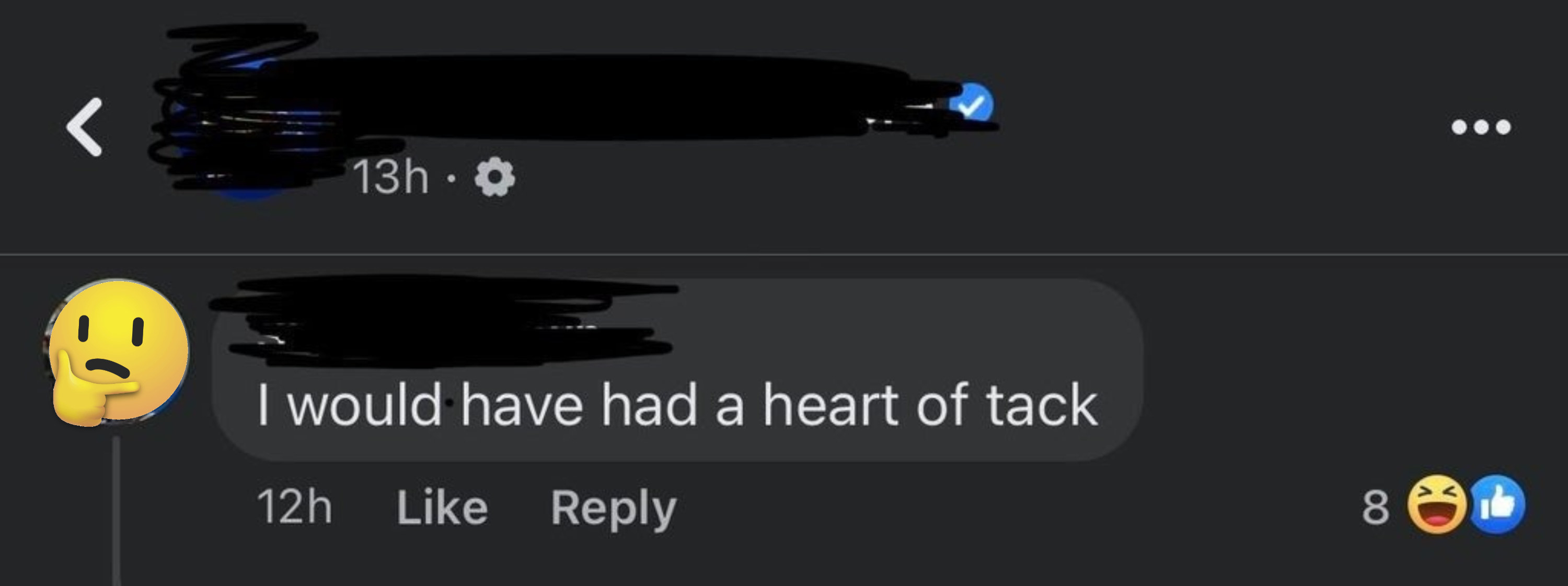 person saying heart of tack instead of heart attack