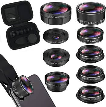 9-in-1 phone lens kit