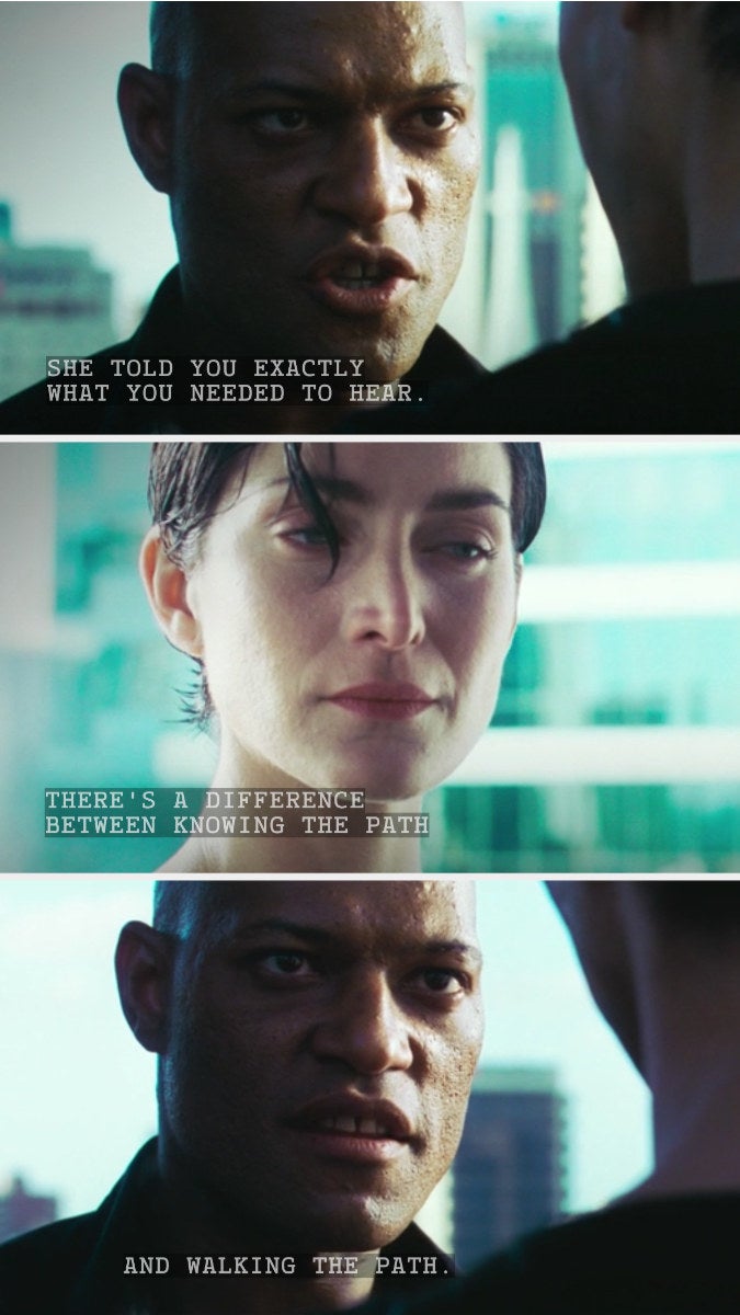 Morpheus speaking the truth