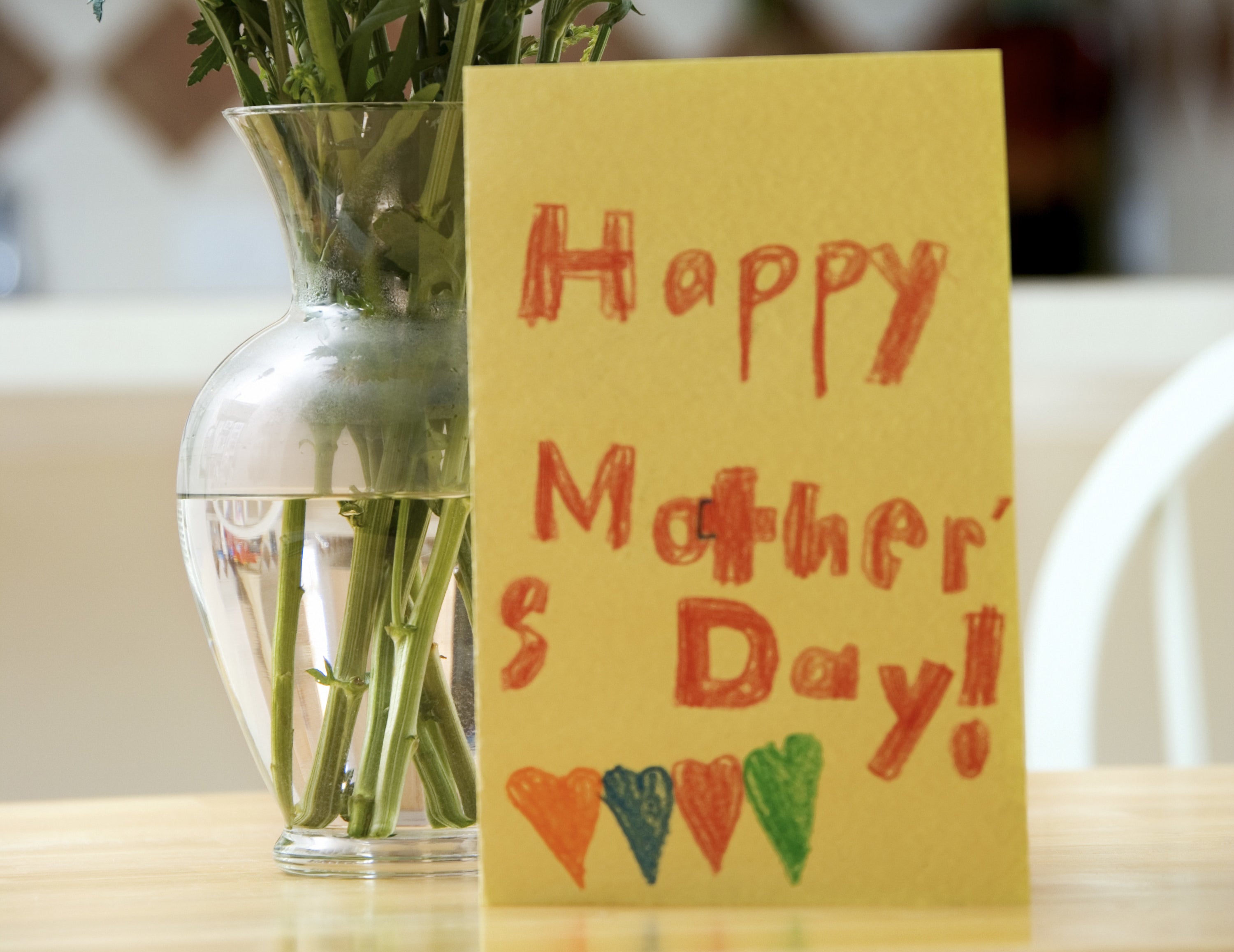 mother&#x27;s day card made by a child