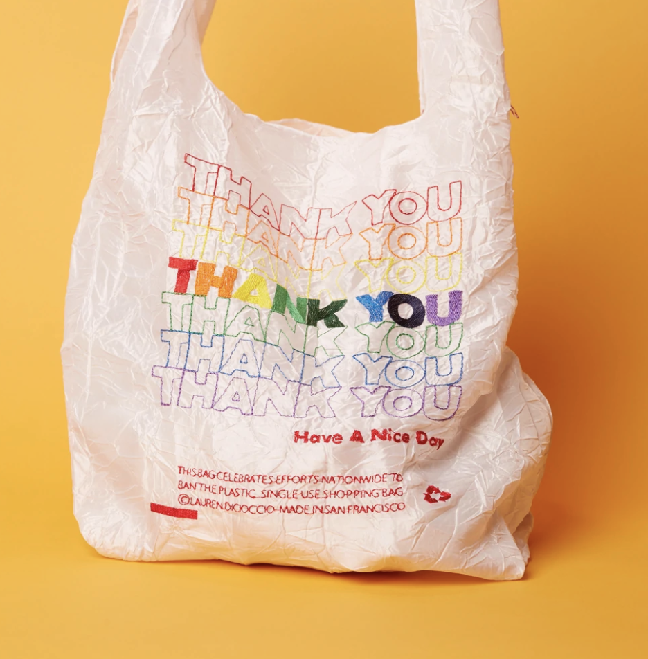 Reusable thank you bag