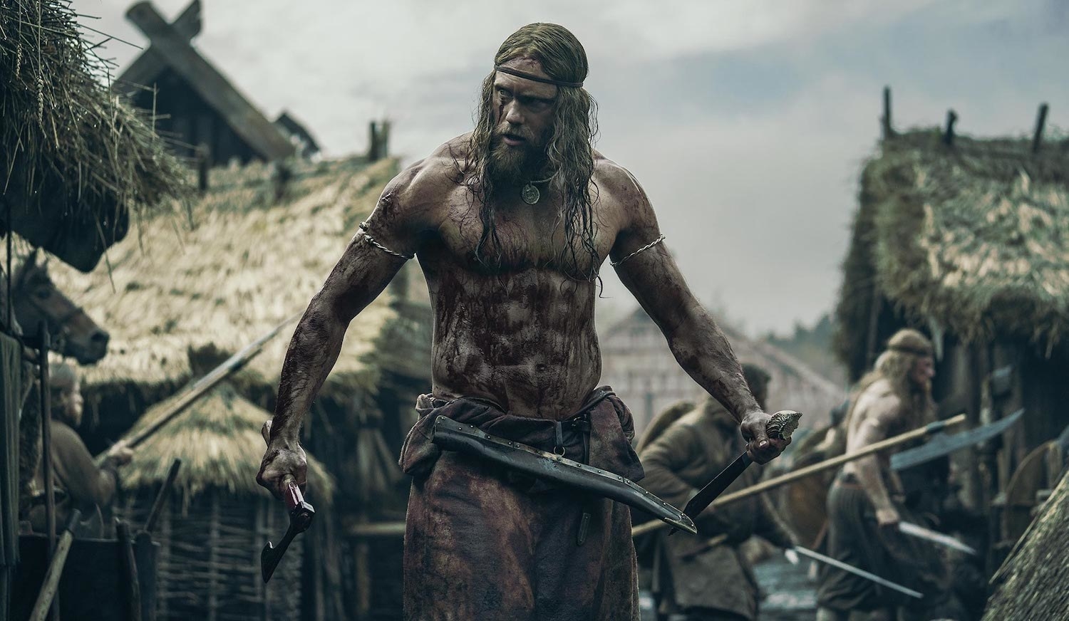 Alexander Skarsgård as a Viking prince in The Northman