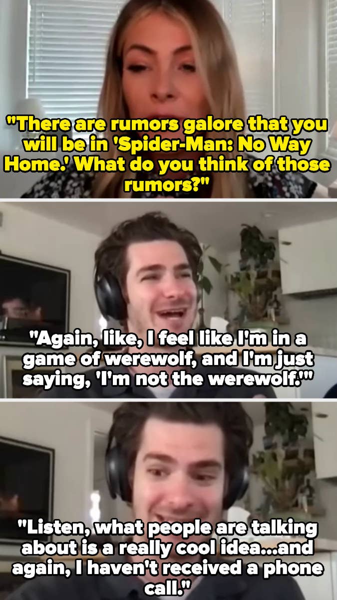 Every Time Andrew Garfield Denied He's In Spider-Man