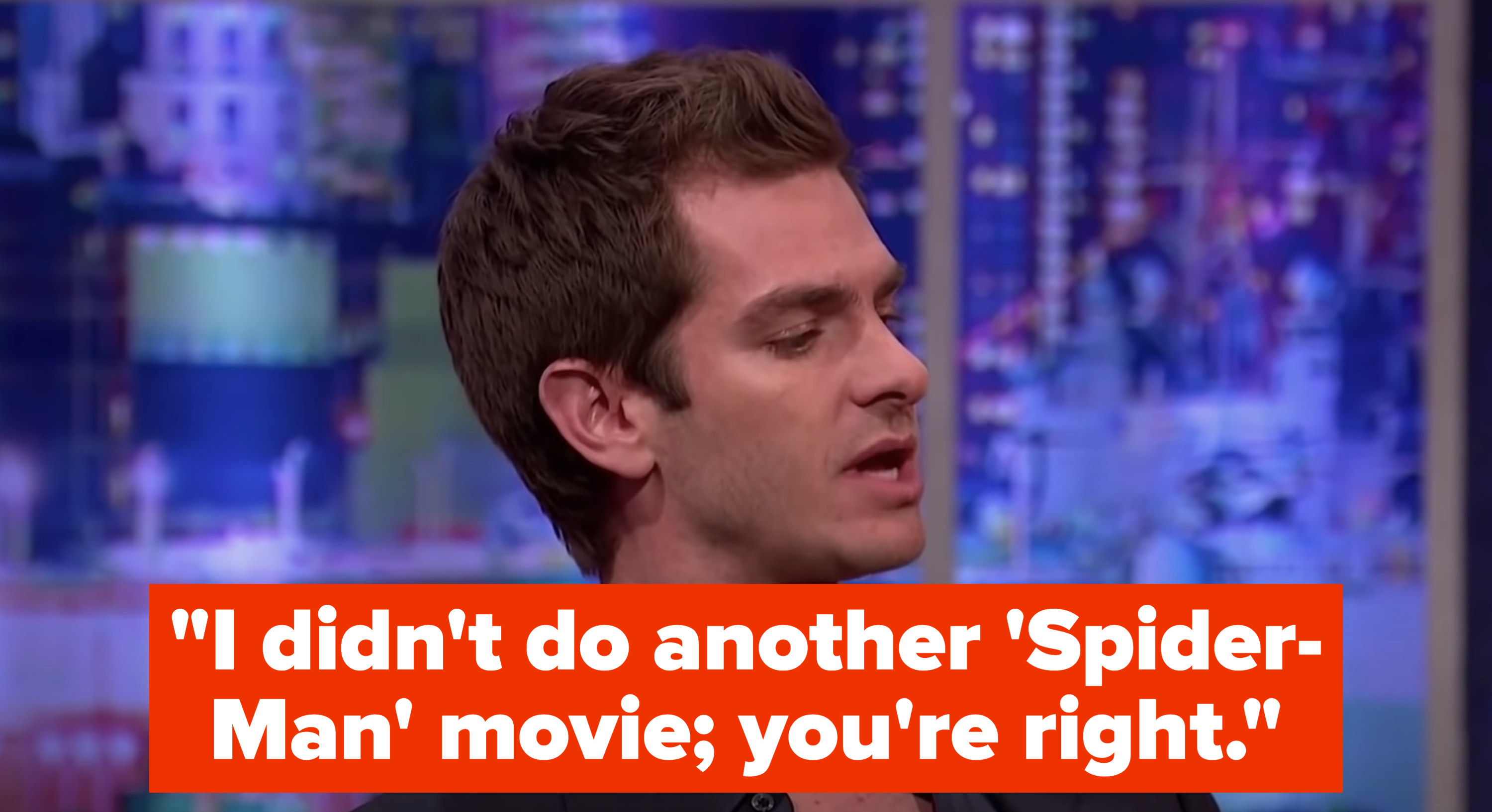 Andrew says &quot;I didn&#x27;t do another &#x27;Spider-Man&#x27; movie; you&#x27;re right&quot;