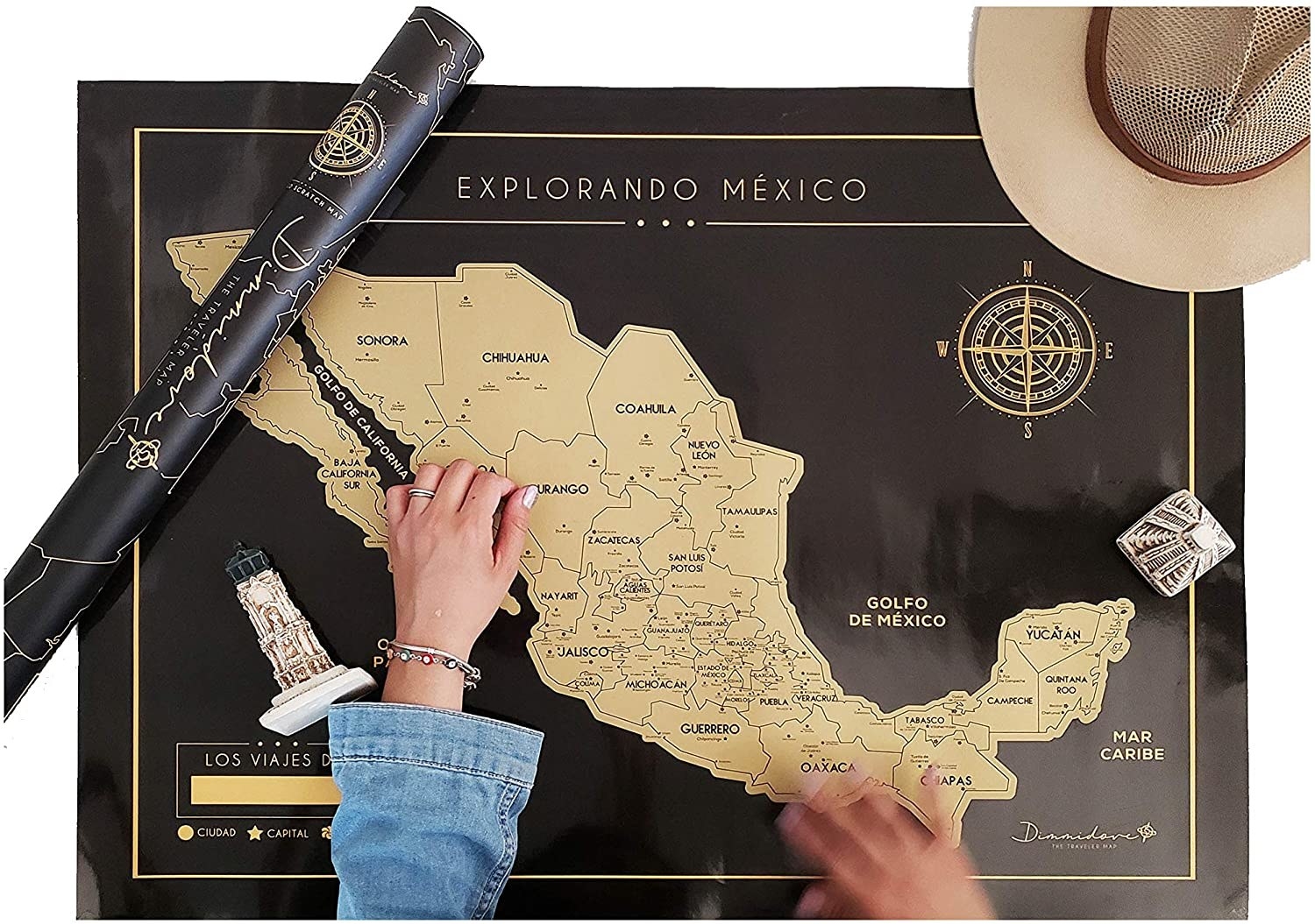 Mapa rascable de México