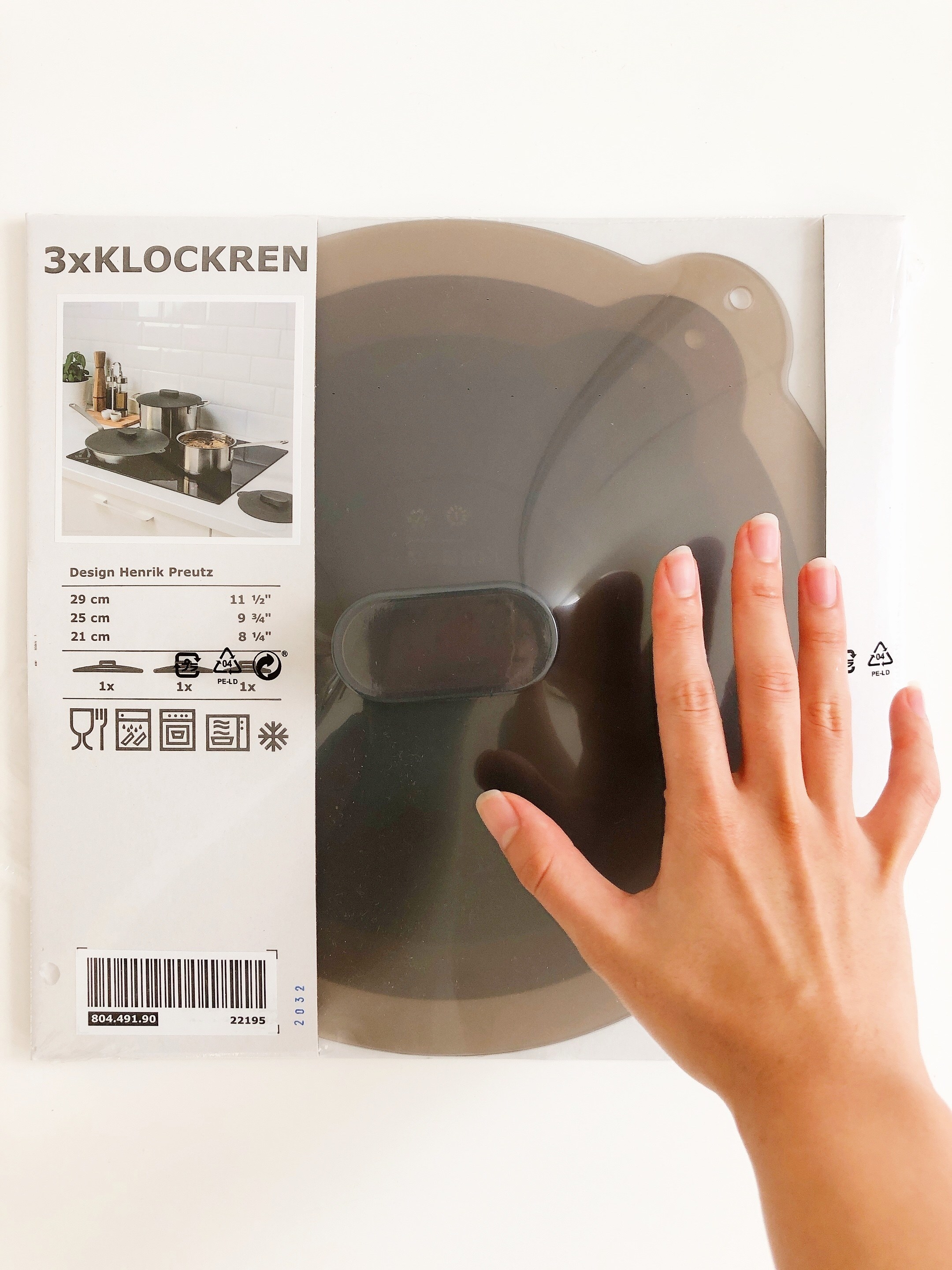 IKEA（イケア）の「クロックレン ユニバーサルふた3点セット」