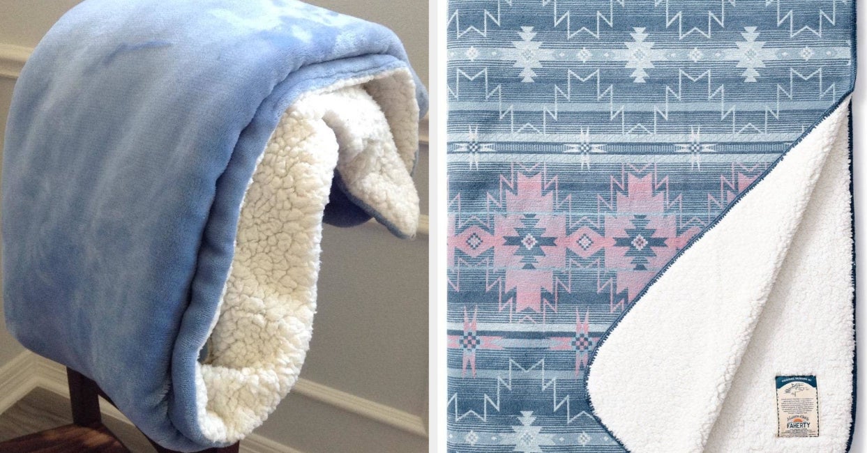 13 Best Sherpa Blankets For Keeping Cozy All Year Long