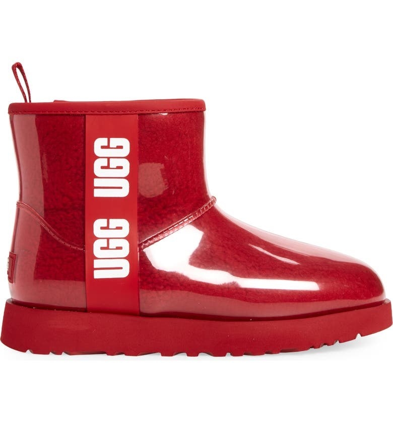 A waterproof ankle boot