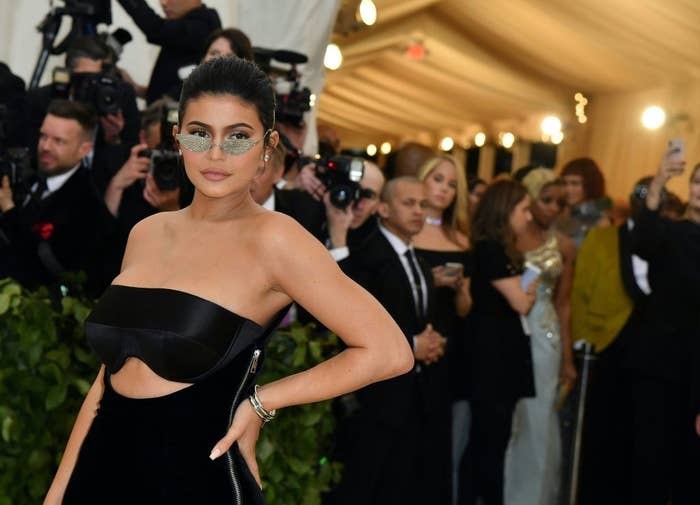 Kylie Jenner arrives for the 2018 Met Gala