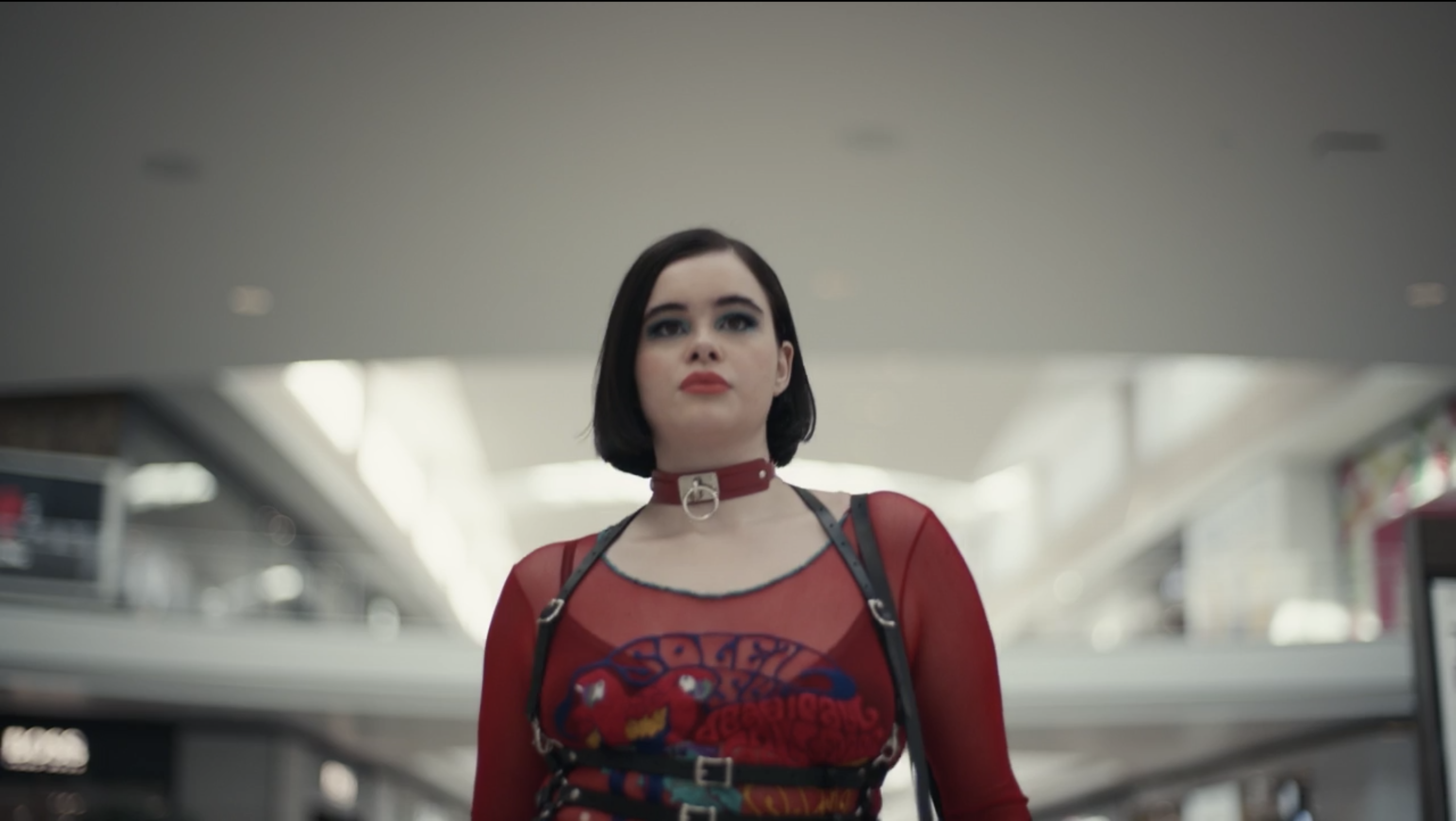 Barbie Ferreira as Kat in &quot;Euphoria&quot; walks confidently in the mall in sexy new clothes
