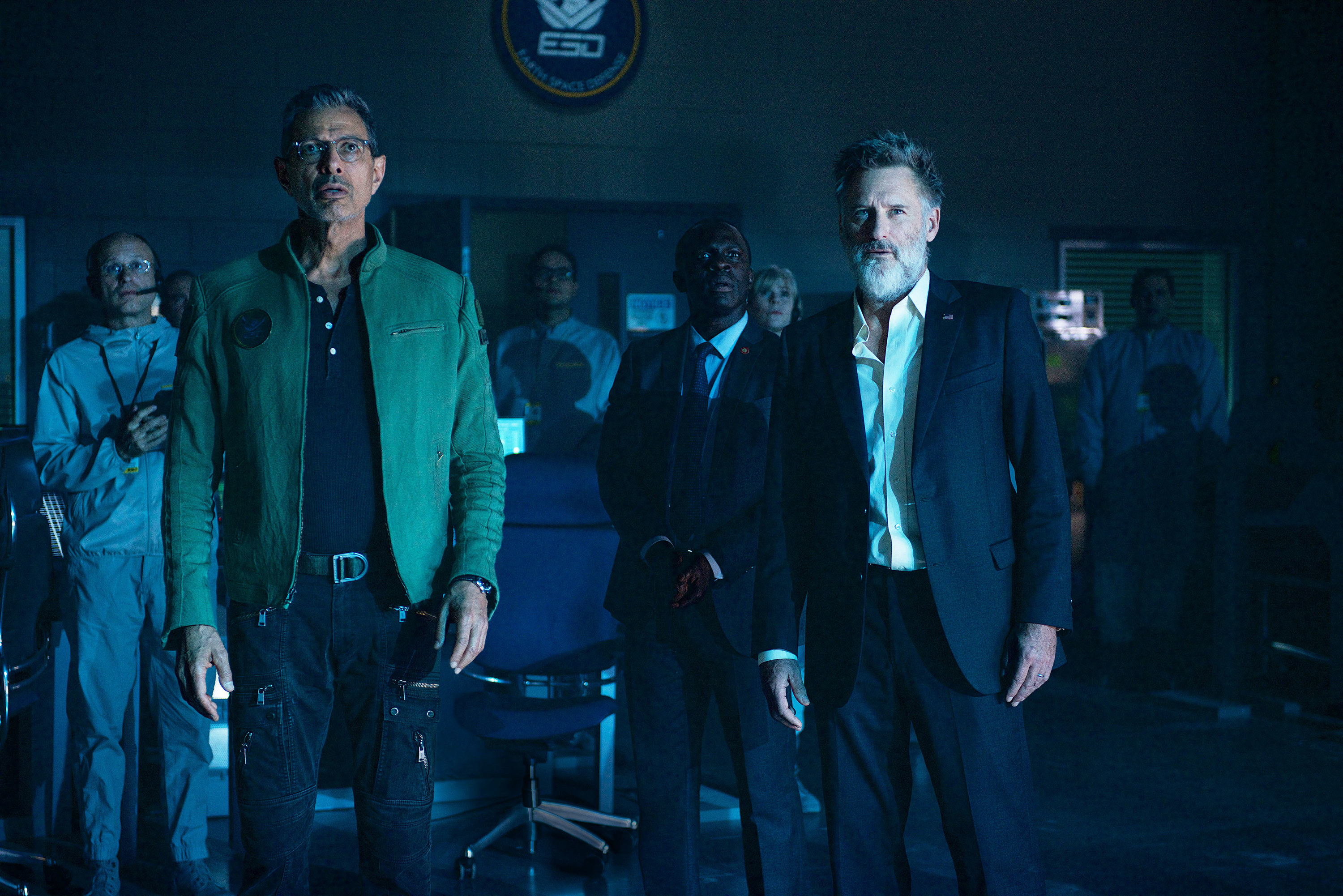 (L-R) Jeff Goldblum as David Levinson and Bill Pullman as President Whitmore in &quot;Independence Day: Resurgence&quot;