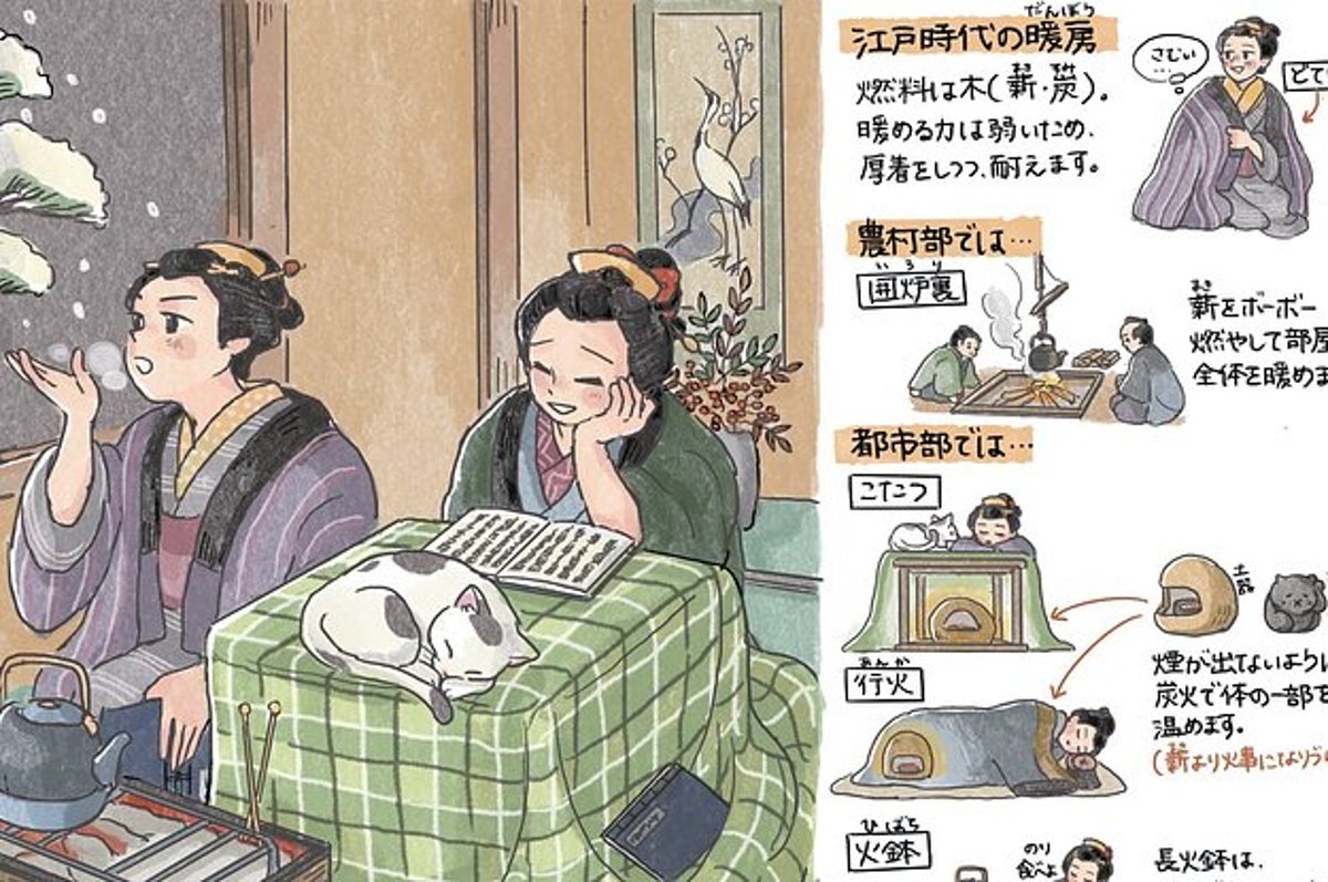 江戸の人たちは 冬をどう乗り切っていたの かわいいイラストに 勉強になる と大反響