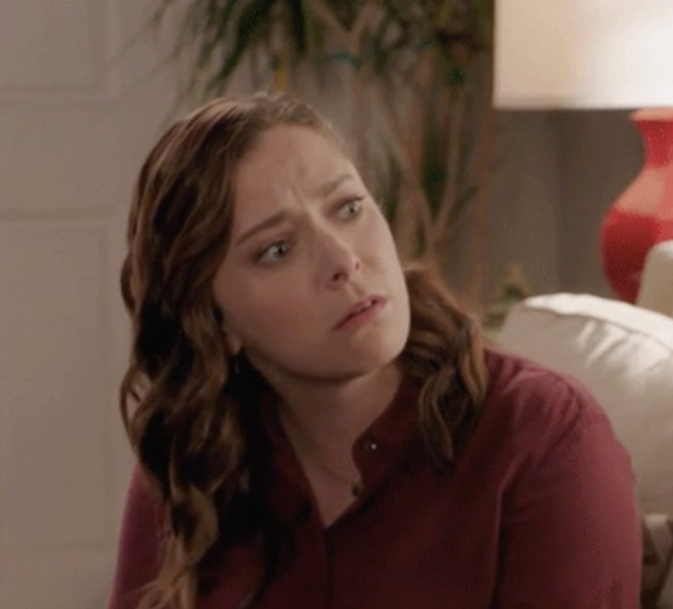 upset rachel bloom