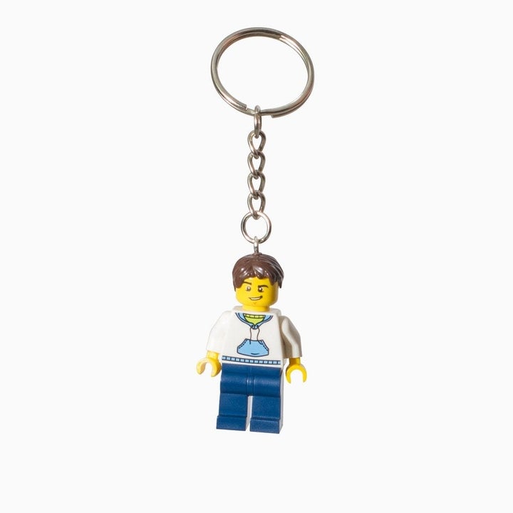 product image of a lego figure on a keychain