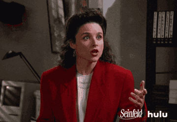 gasping elaine benis from seinfeld