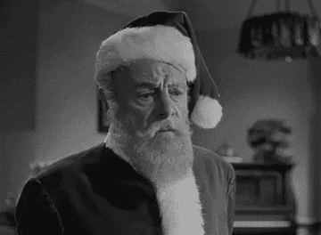 Santa Claus looking sad from &quot;Miracle on 34th Street&quot;