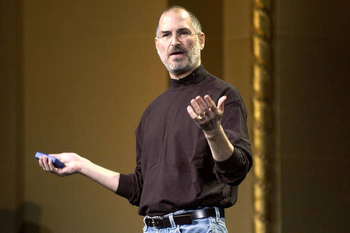 Steve Jobs giving a presentation