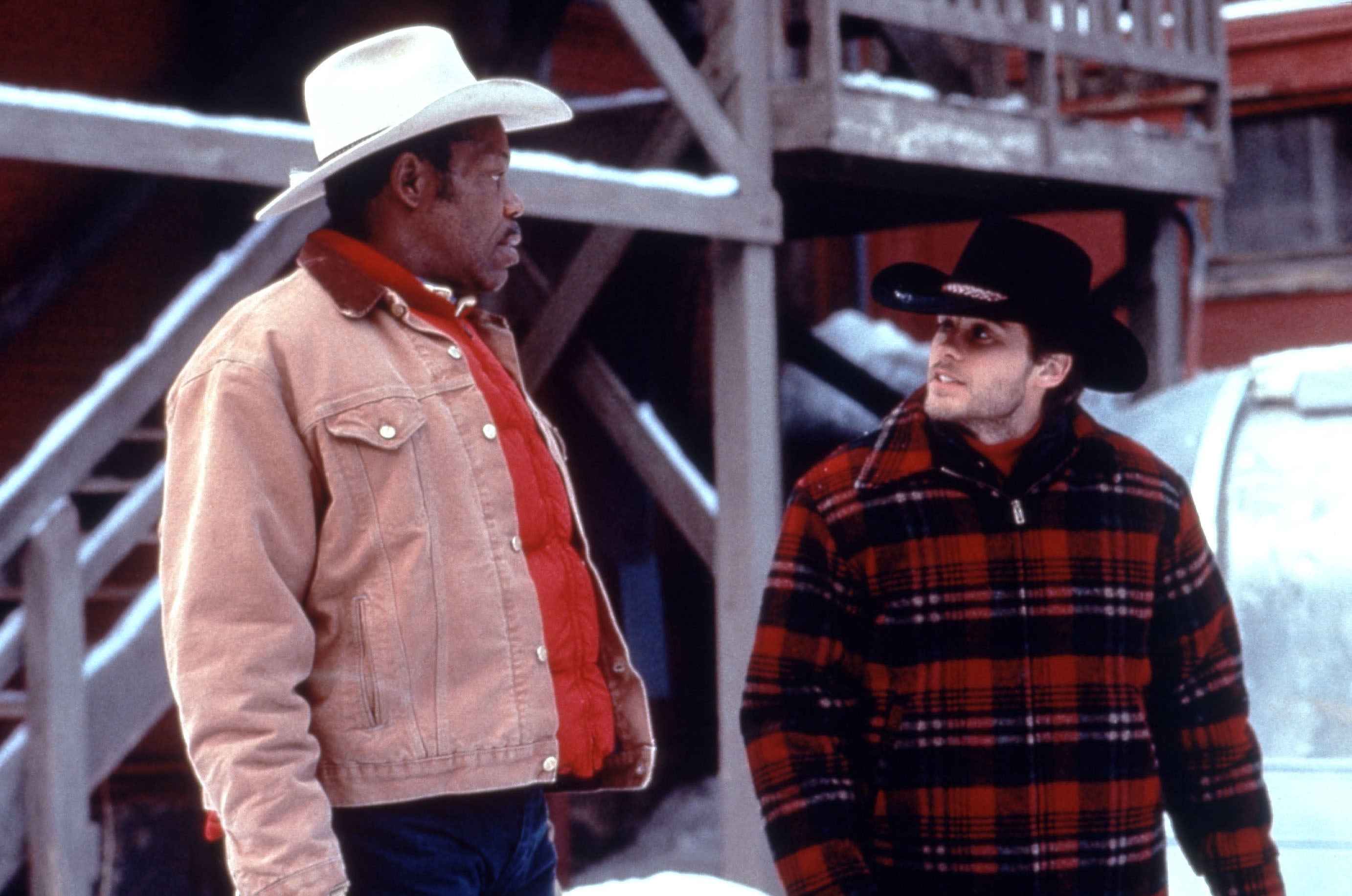 (L-R) Danny Glover and Jared Leto in "Switchback"