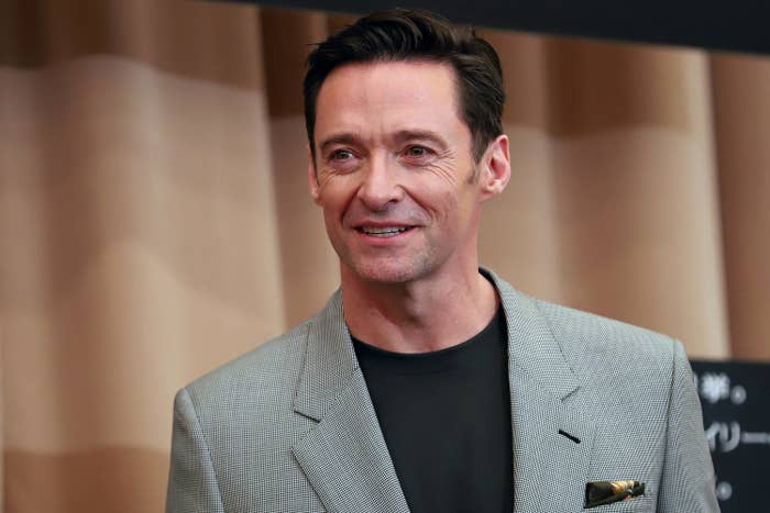 Hugh Jackman smiling