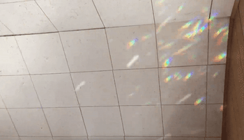 GIF of colors bouncing around ceiling