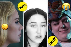 Adele is on the left with Noah Cyrus in the center and Yebba Smith on the right