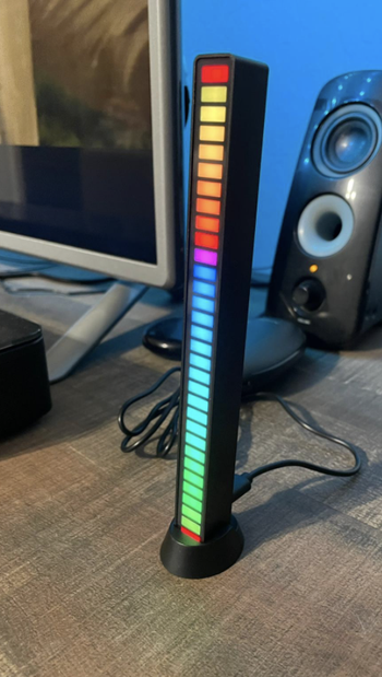 reviewer pic of rhythm light on desk