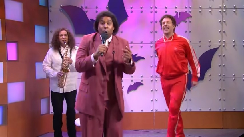 Kenan Thompson, Jason Sudeikis, Fred Armisen as their character on &quot;What&#x27;s Up With That&quot; in &quot;Saturday Night Live&quot;