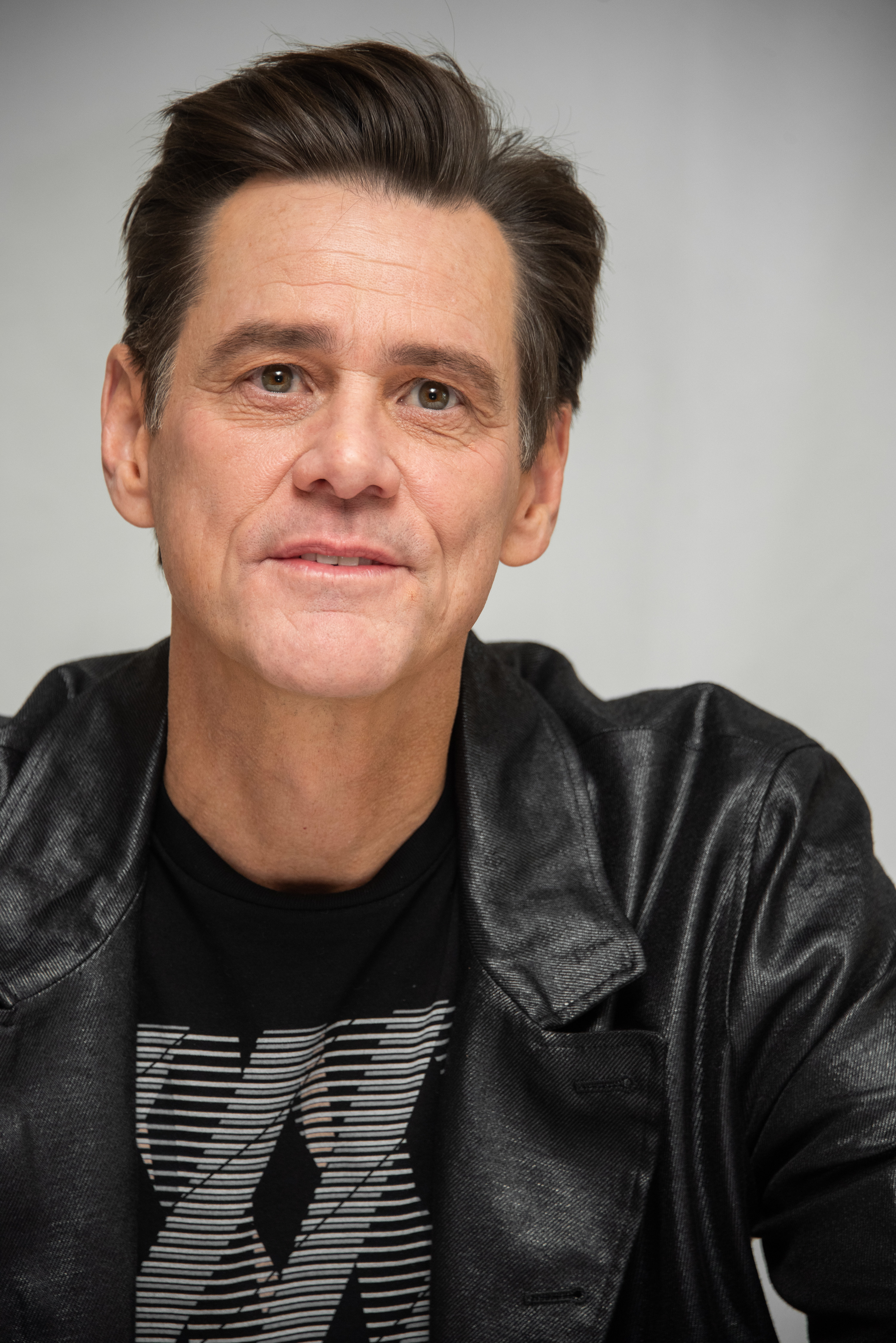 Jim Carrey at a press conference for &quot;Sonic The Hedgehog&quot; at the Four Seasons Hotel on February 10, 2020