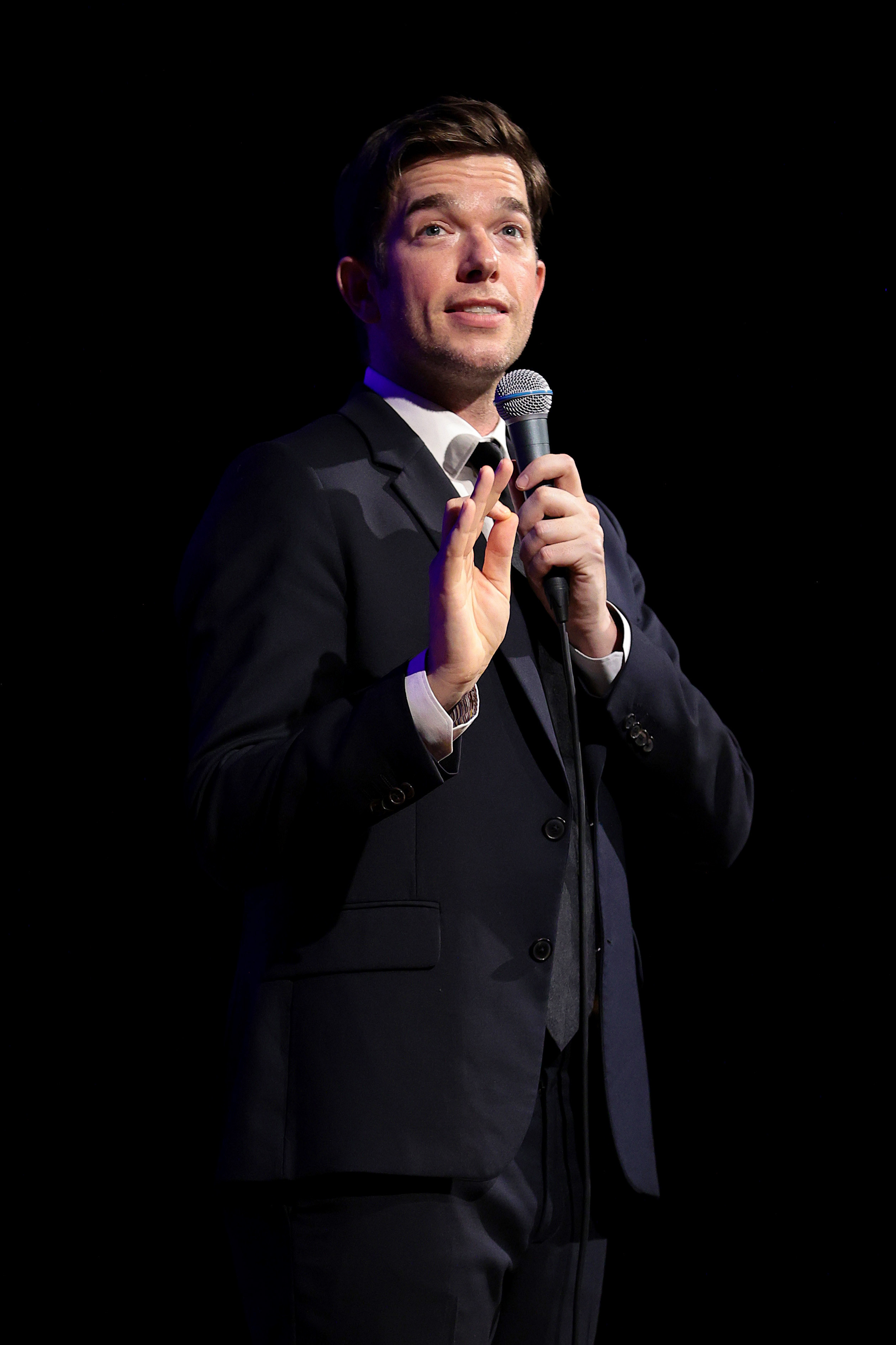 John Mulaney performs for an audience during his &quot;From Scratch&quot; tour on September 01, 2021 in New York City